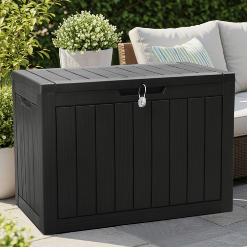 Outdoor storage box with - box,