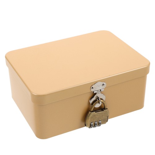 Retro golden tin storage - retro,