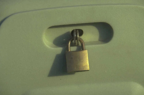 Storage container padlock - storage,