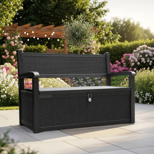 Garden storage bench - bench, with