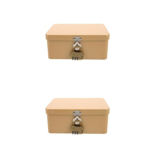 2pcs retro tin storage - 2pcs,
